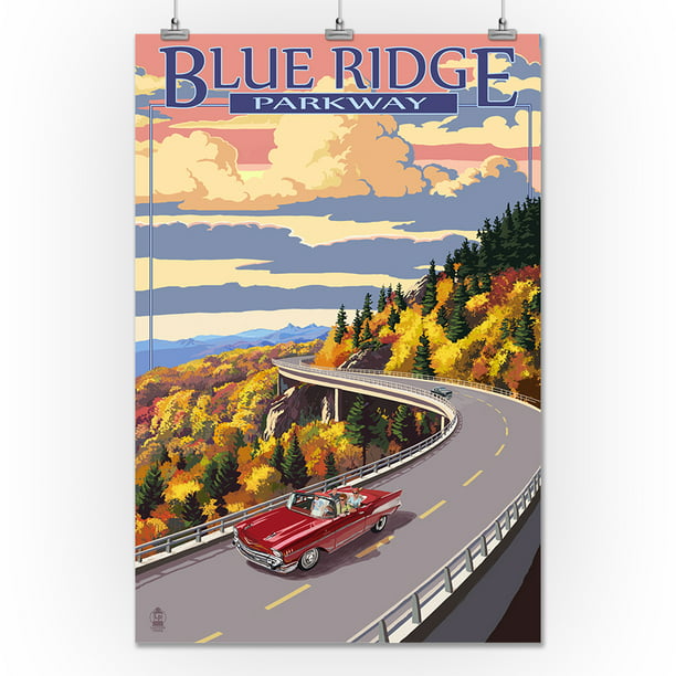 Framed Blue Ridge Parkway 24x36 Poster
